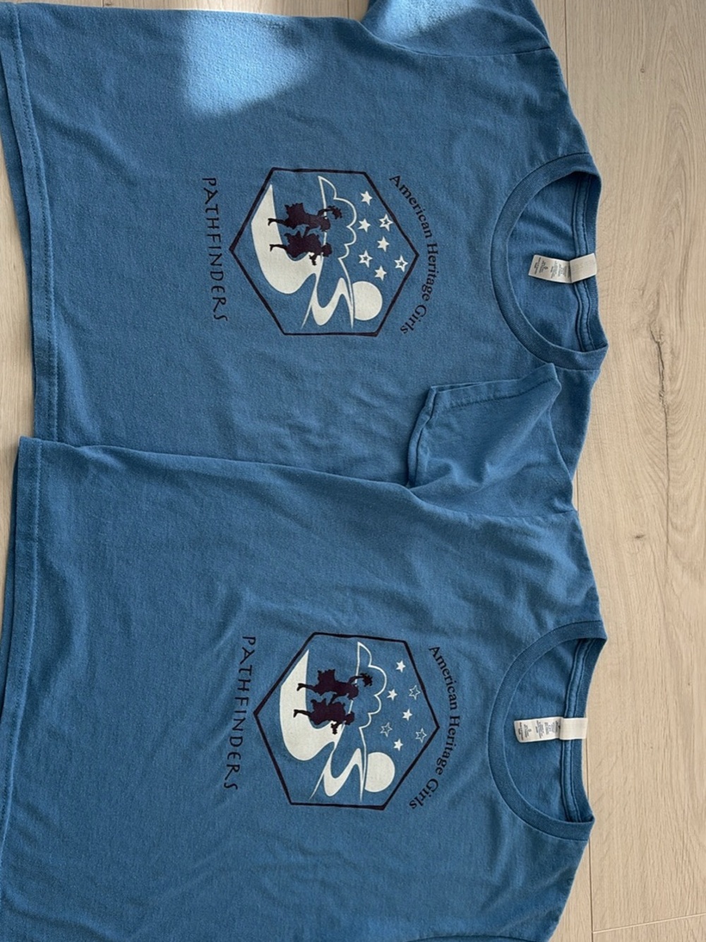 American Heritage Girls Blue Pathfinders Graphic Short Sleeve Tee (set of 2)